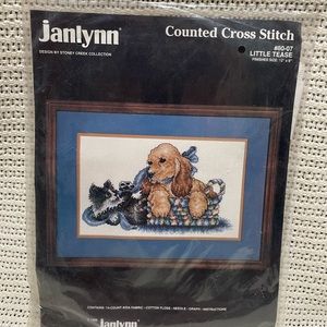 Janlynn Little Tease Kitten Puppy Counted
Cross Stitch Kit